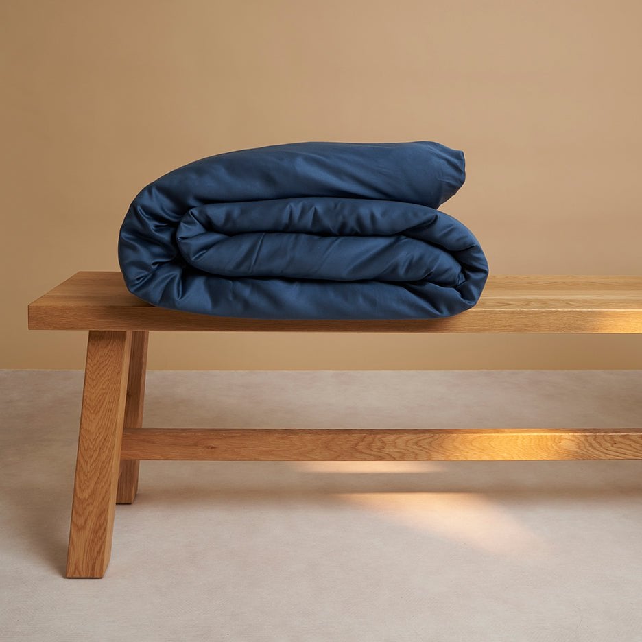 TENCEL™ - Sateen Dekbedovertrek Donker Blauw