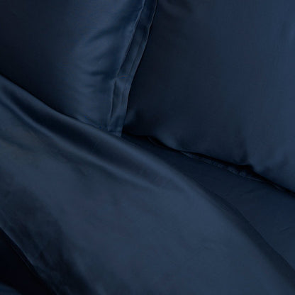 TENCEL™ - Sateen Dekbedovertrek Donker Blauw