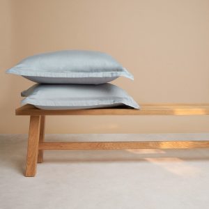 TENCEL™ - Sateen Kussensloop Grijs Blauw