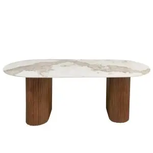 Urban Chique Eettafel – Keramisch Marmer – 220 cm