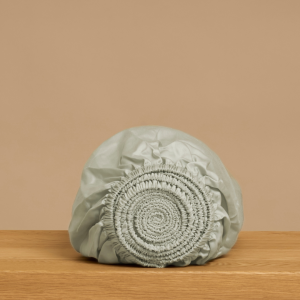 Kids - TENCEL™ Hoeslaken Sateen Grijs Groen