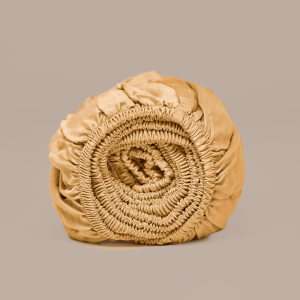 Eco Bamboe Hoeslaken Okergeel