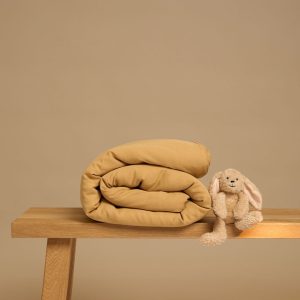 Kids - TENCEL™ Dekbedovertrek Twill Okergeel