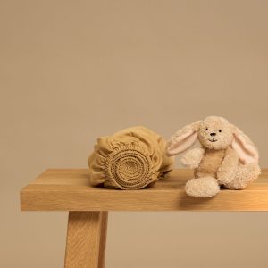 Kids - TENCEL™ Hoeslaken Twill Okergeel