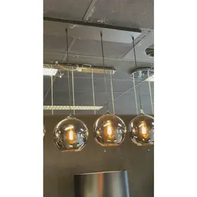 Hanglamp – 5-lichts – smoke glas