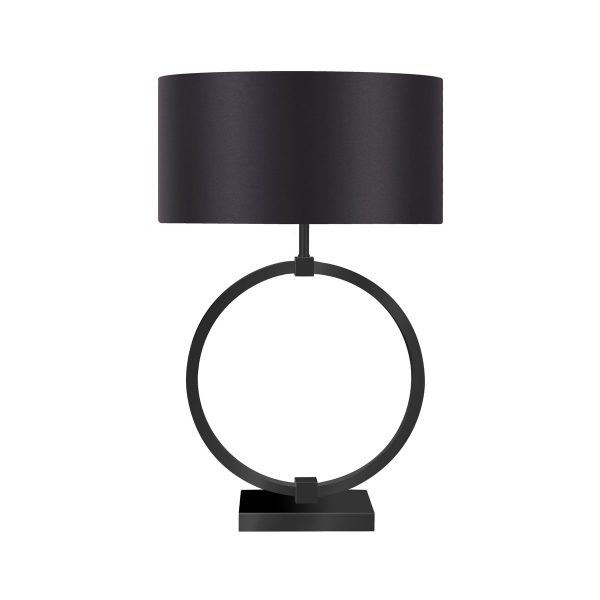 Ringlamp tafellamp – zwart L
