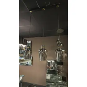 Aletha hanglamp – 3-lichts – smoke