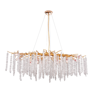 Frost hanglamp – goud – 100 x 40 cm