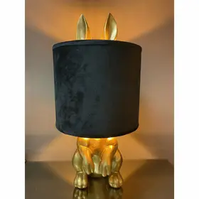 Lucky Bunny tafellamp – goud/zwart