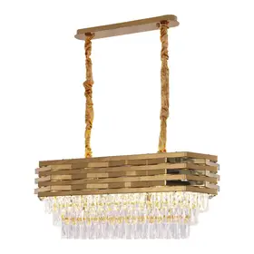 Crystal hanglamp – goud – 80 x 30 cm