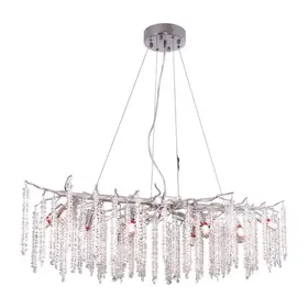 Frost hanglamp – zilver – 100 x 40 cm