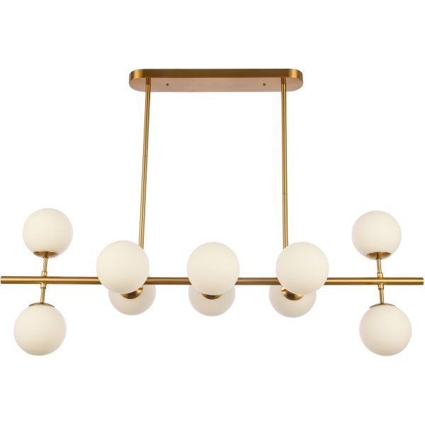 Christine kroonluchter – wit/goud