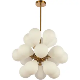 Ellen kroonluchter – wit/goud