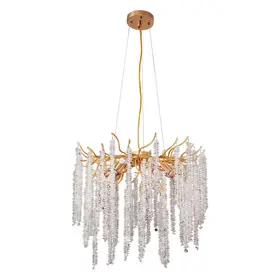 Frost hanglamp – goud – 60 cm