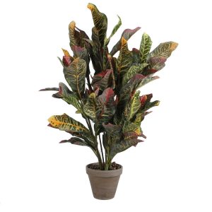 Croton kunstplant groen – 73 cm