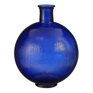 Firenza flesvaas – blauw glas – elegant design