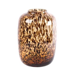 Cheetah vaas – bruin glas – medium