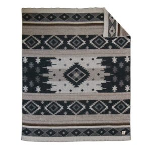 Wollen beddeken TRIBE breed - beige