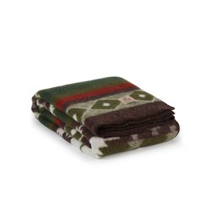 Premium Wollen Beddeken – Tribe Groen