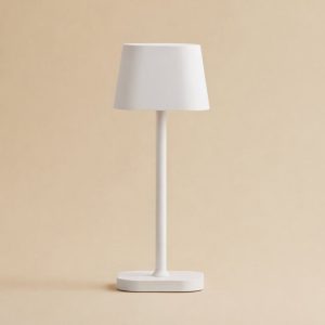 Ava Off White oplaadbare tafellamp - dimbaar