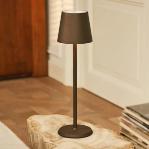 Jasper Mokkabruine oplaadbare tafellamp – dimbaar