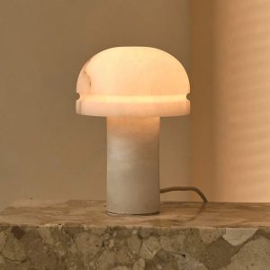 Leonardo tafellamp van albast – 26 cm