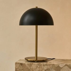 Lola tafellamp zwart en goud – 47 cm