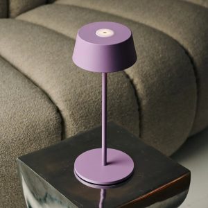 Hugo Violet Lila oplaadbare tafellamp – dimbaar