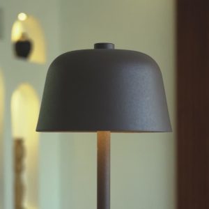 Anton Mokka Bruin oplaadbare tafellamp – dimbaar
