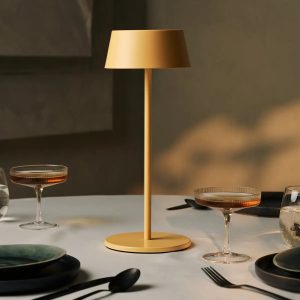 Hugo Amber oplaadbare tafellamp – dimbaar