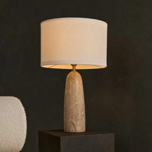 Isla tafellamp van travertijn – 63 cm