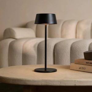 Hugo Midnight Zwart oplaadbare tafellamp – dimbaar